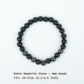 Matte Hematite Bracelet - Minimalist Versatile Style