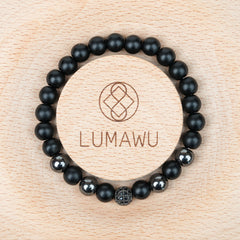 Matte Hematite Bracelet - Minimalist Versatile Style
