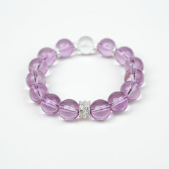 12mm Purple Grape Artificial Crystal Bracelet - Fashion Versatile Style