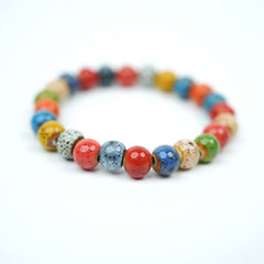 Chinese Ceramic Round Bead Bracelet