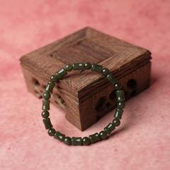 Chinaca Hotan lade Green Bamboo Bracelet