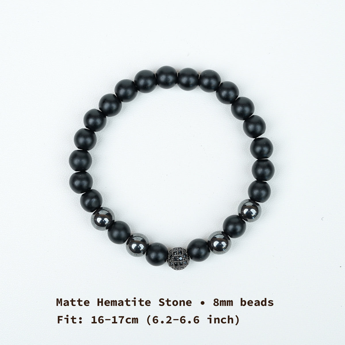 Matte Hematite Bracelet - Minimalist Versatile Style