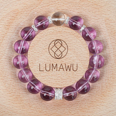 12mm Purple Grape Artificial Crystal Bracelet - Fashion Versatile Style