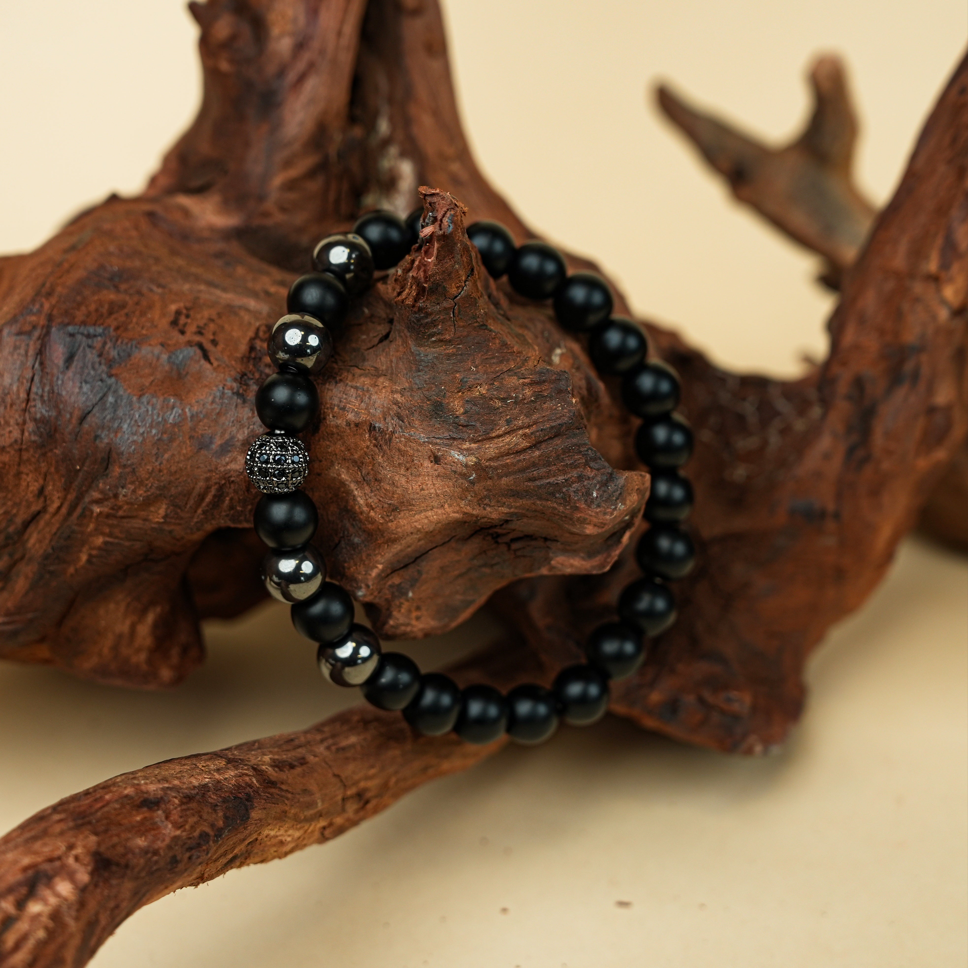 Matte Hematite Bracelet - Minimalist Versatile Style