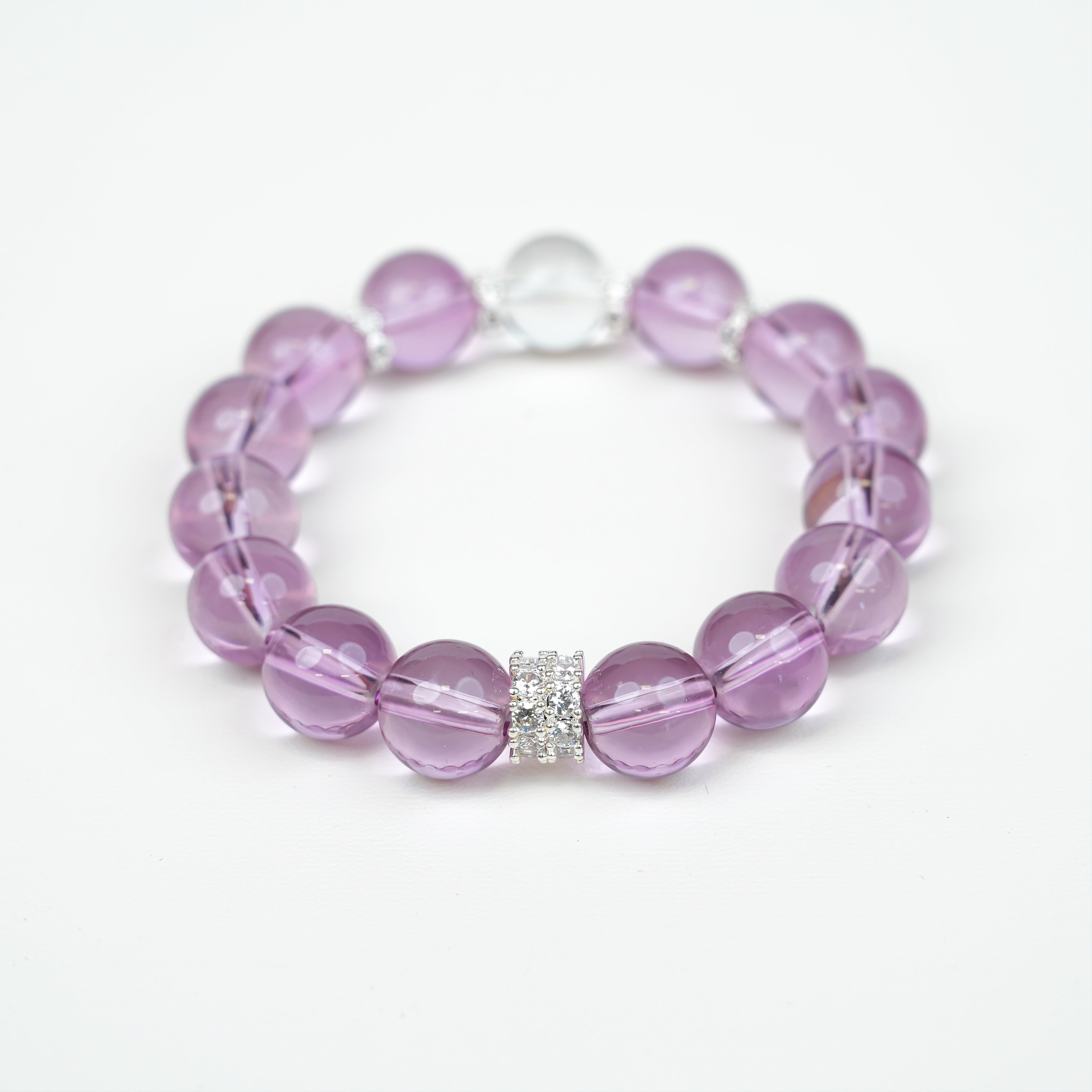 12mm Purple Grape Artificial Crystal Bracelet - Fashion Versatile Style
