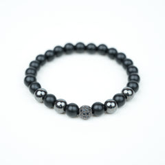Matte Hematite Bracelet - Minimalist Versatile Style