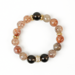 Black Gold Super Seven Tea Crystal Hand String