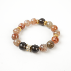 Black Gold Super Seven Tea Crystal Hand String