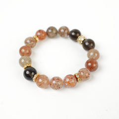 Black Gold Super Seven Tea Crystal Hand String