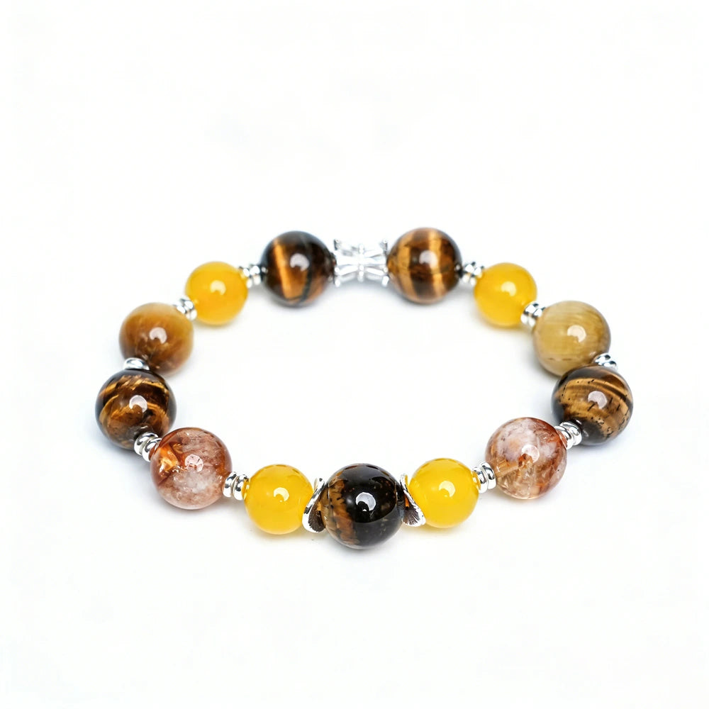 Five Elements Earth Bracelet（12mm）・Grounding Stability – Advanced Energy for Security