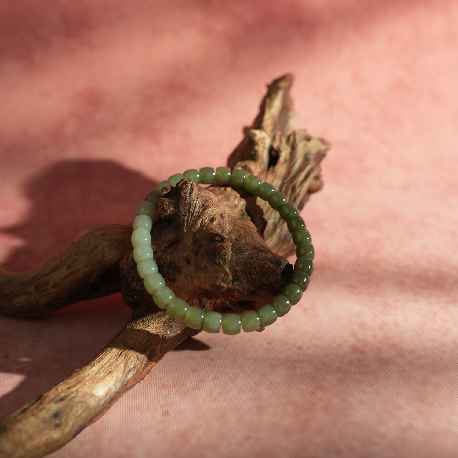 Chinese Hotan Jade Gradient Bracelet