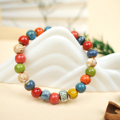Chinese Ceramic Round Bead Bracelet