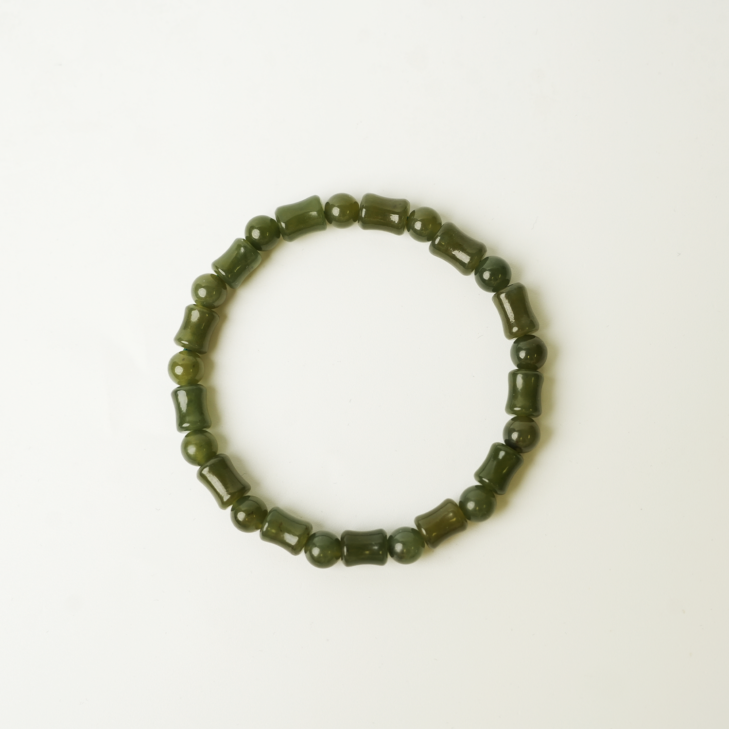 Chinaca Hotan lade Green Bamboo Bracelet