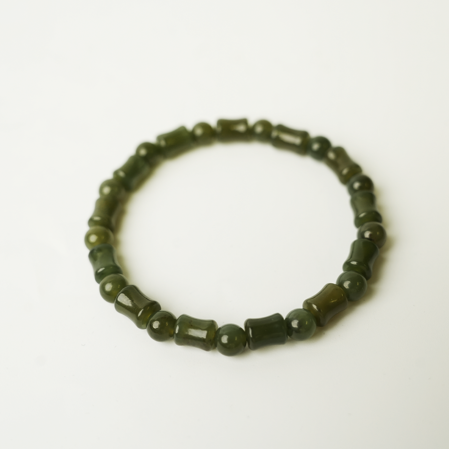 Chinaca Hotan lade Green Bamboo Bracelet