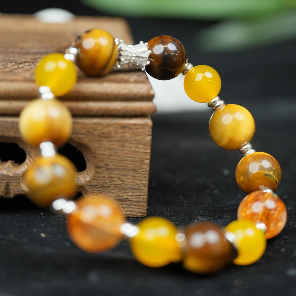 Five Elements Earth Bracelet（12mm）・Grounding Stability – Advanced Energy for Security