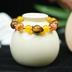 Five Elements Earth Bracelet（12mm）・Grounding Stability – Advanced Energy for Security