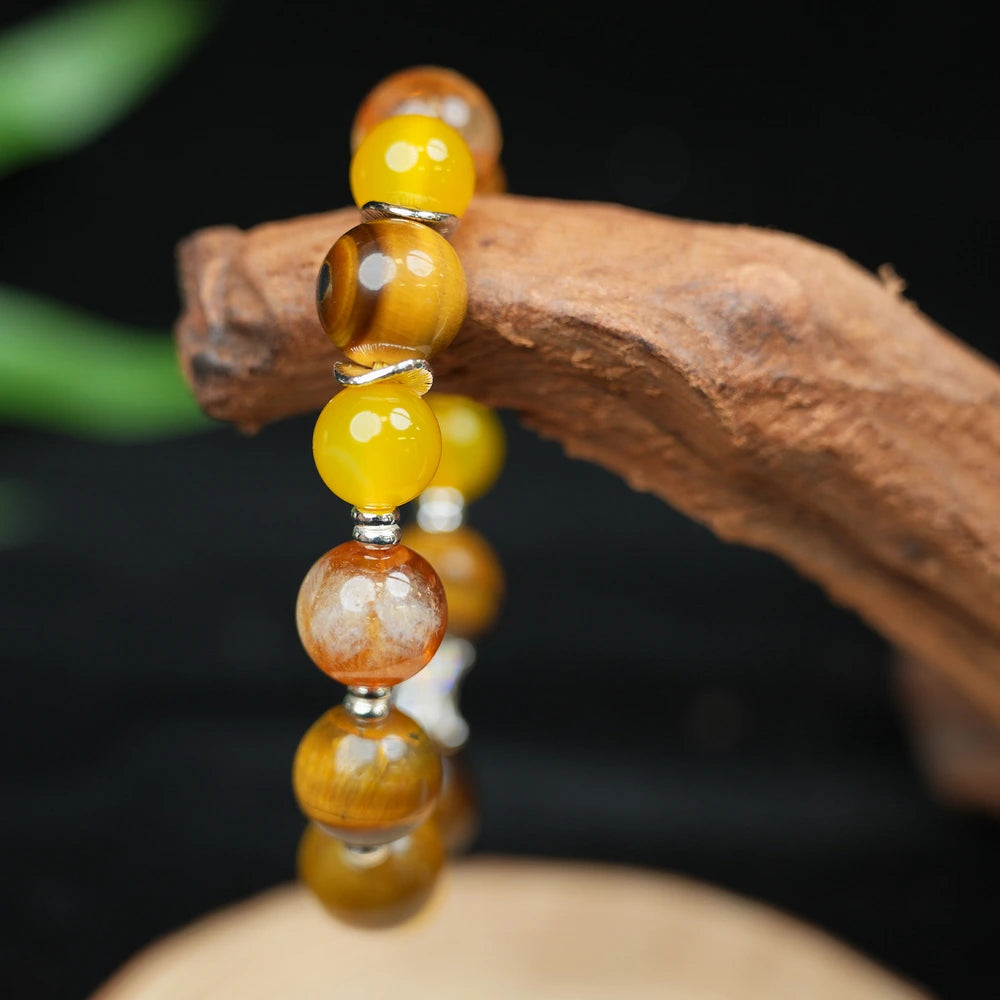 Five Elements Earth Bracelet（12mm）・Grounding Stability – Advanced Energy for Security