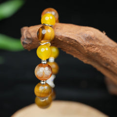 Five Elements Earth Bracelet（12mm）・Grounding Stability – Advanced Energy for Security