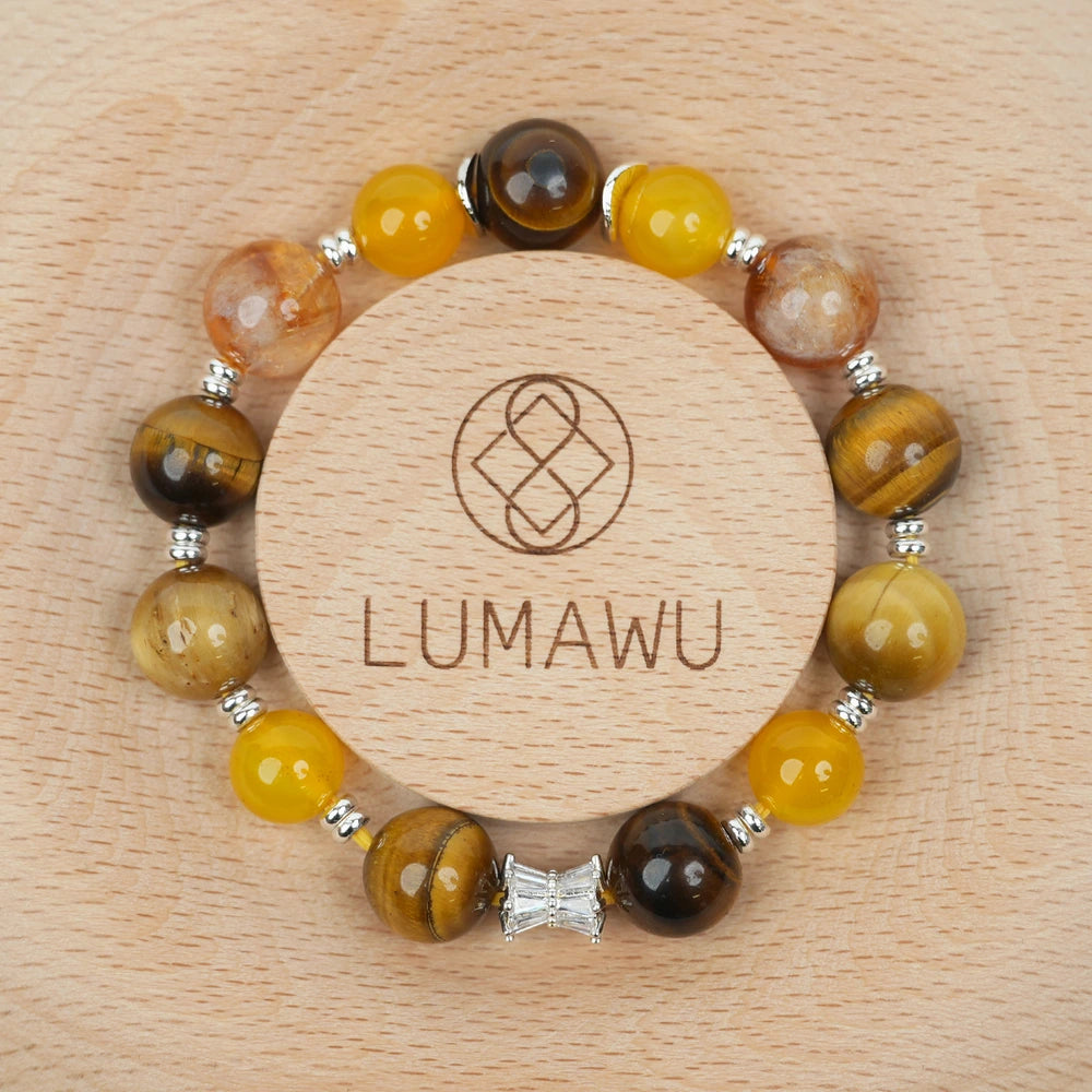 Five Elements Earth Bracelet（12mm）・Grounding Stability – Advanced Energy for Security