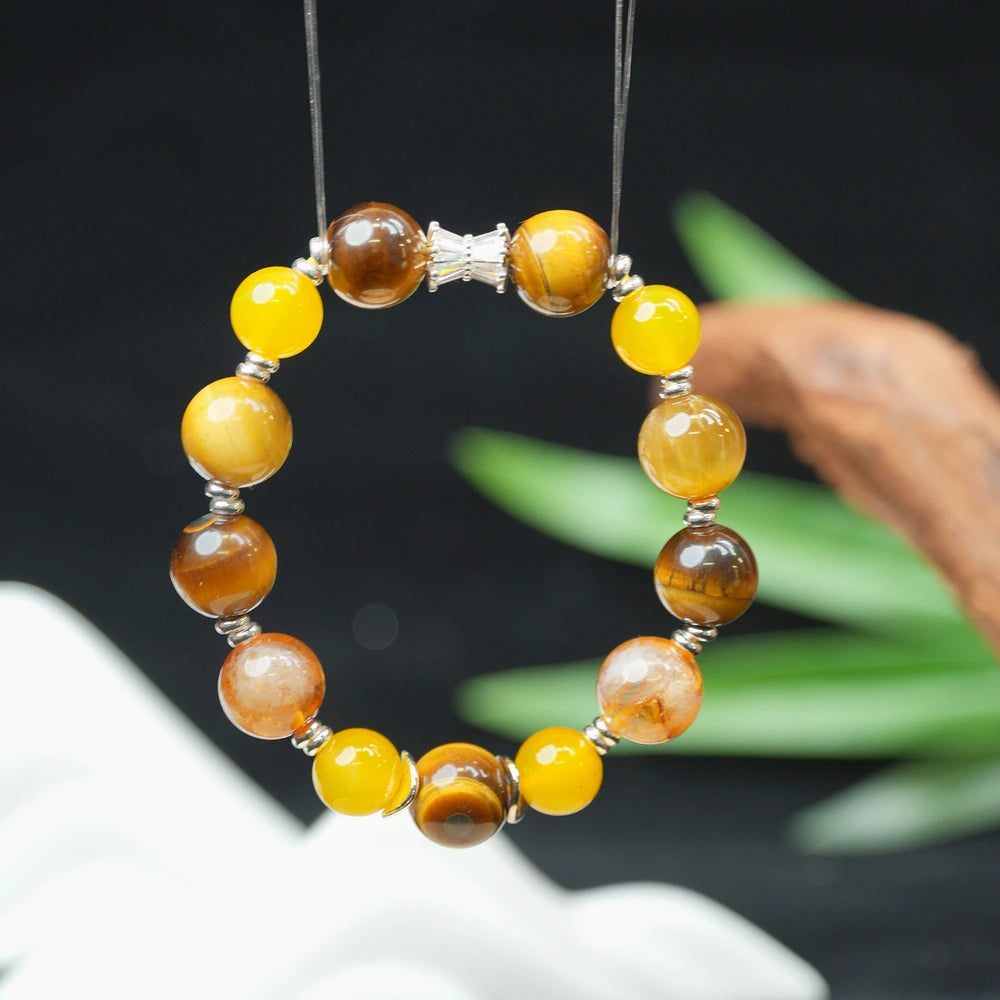 Five Elements Earth Bracelet（12mm）・Grounding Stability – Advanced Energy for Security