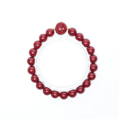 Cinnabar Zodiac Bead Bracelet - Goat (8mm)