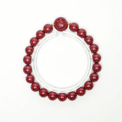 Cinnabar Zodiac Bead Bracelet - Monkey (8mm)