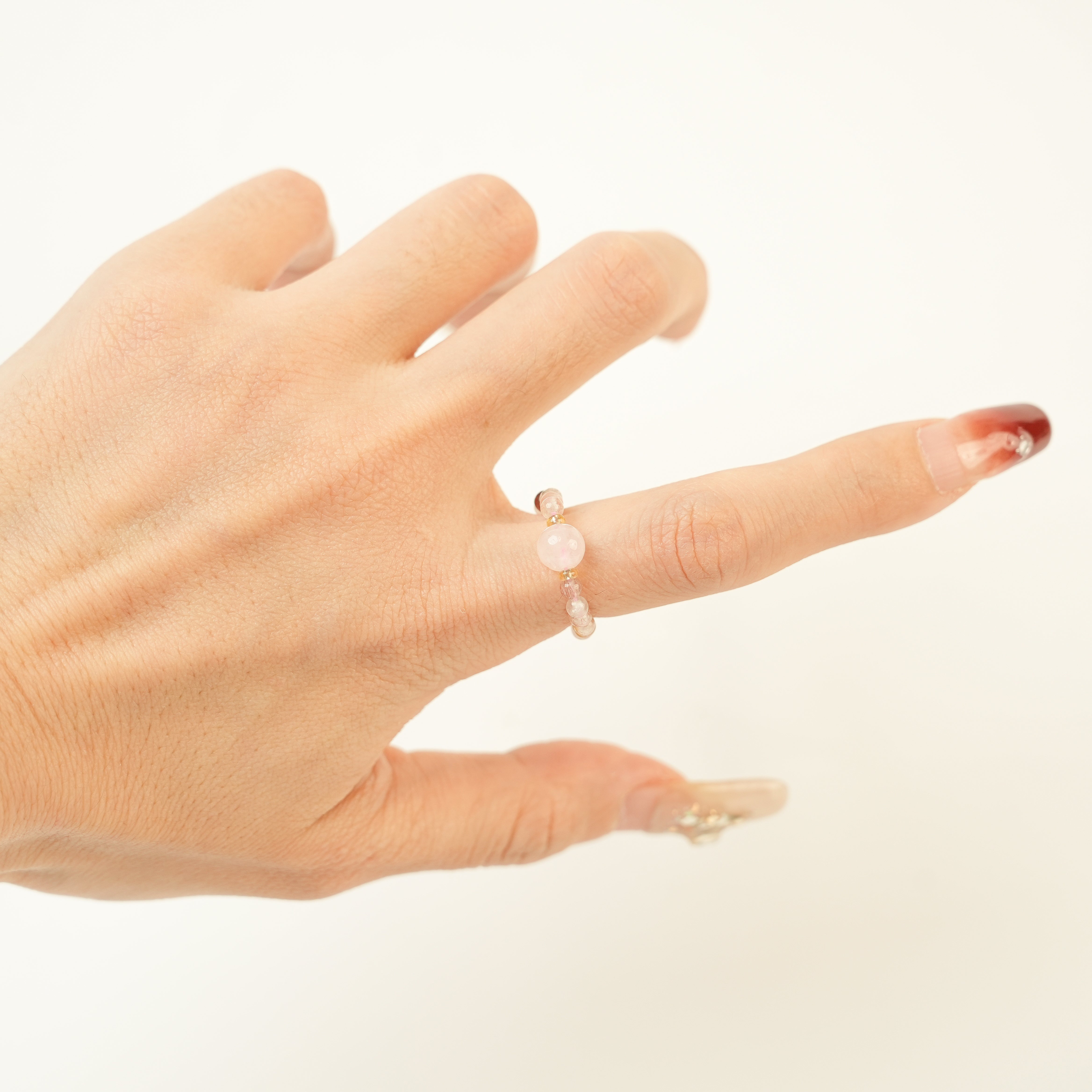 Strawberry Quartz Ring (3mm)