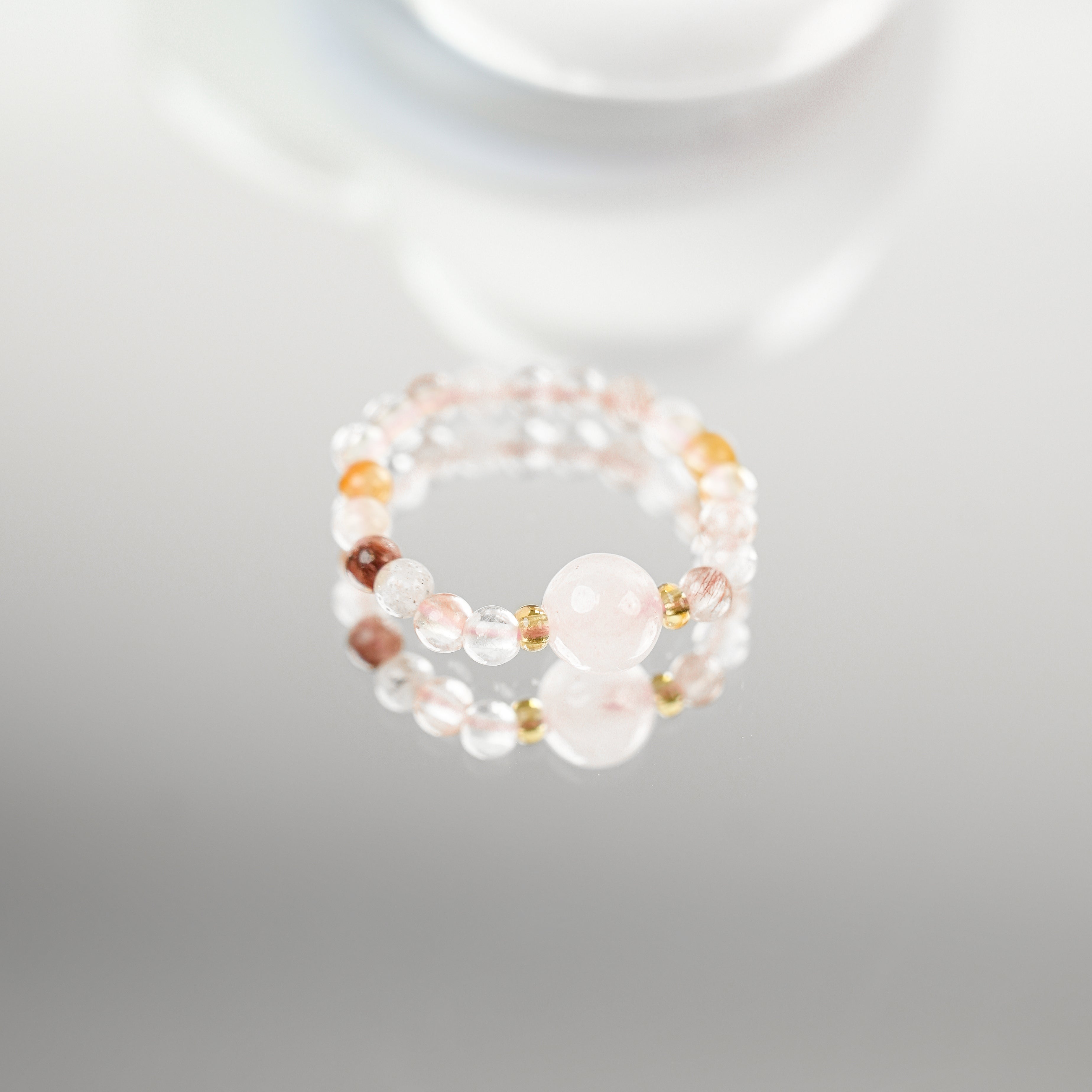 Strawberry Quartz Ring (3mm)