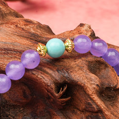 Lavender Amethyst Bracelet 6mm
