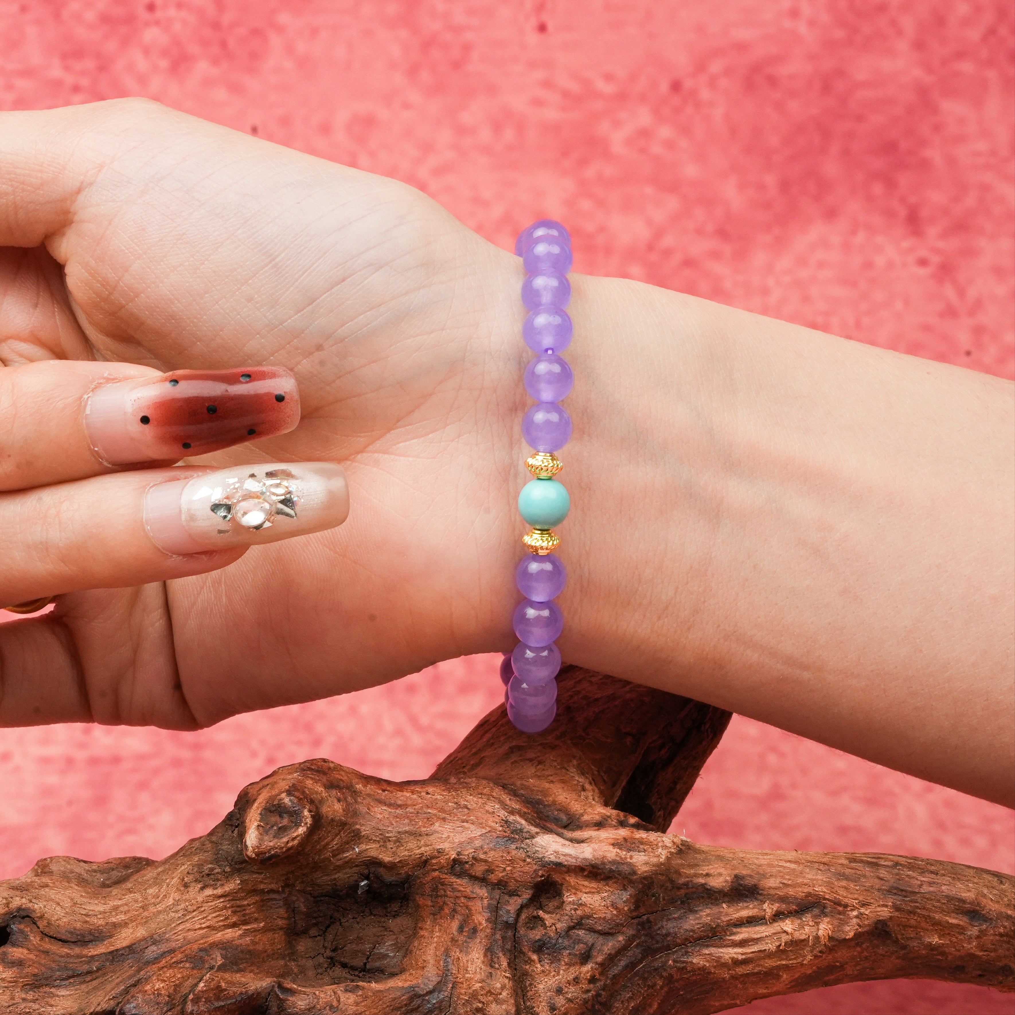 Lavender Amethyst Bracelet 6mm